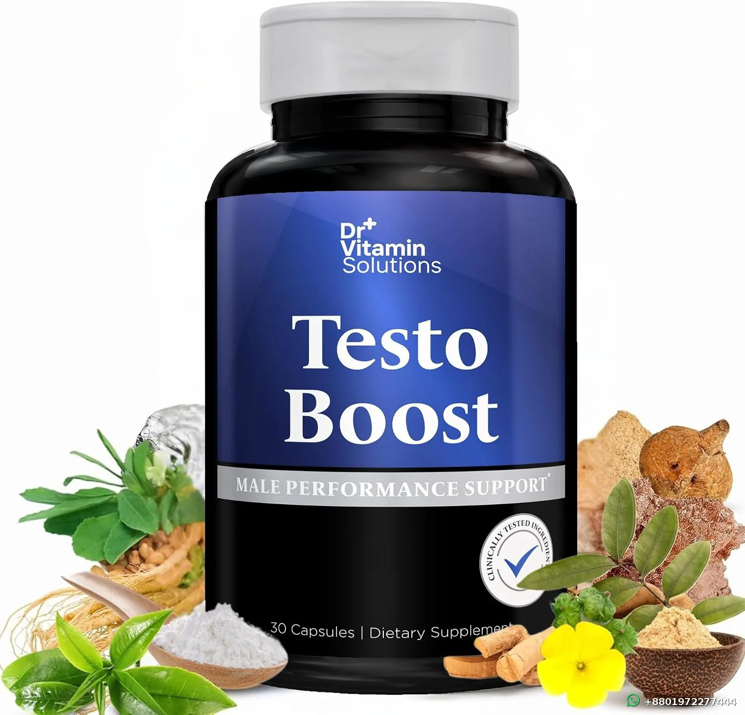 Dr+ Vitamin Solutions Male Performance Support 30 capsules