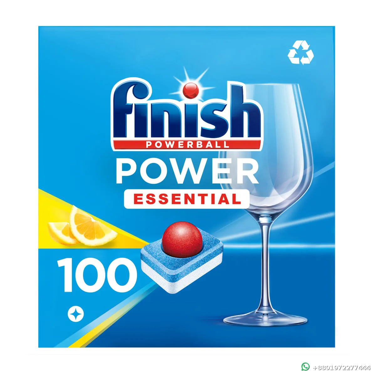 Finish Powerball Essential 100 Tabs Lemon