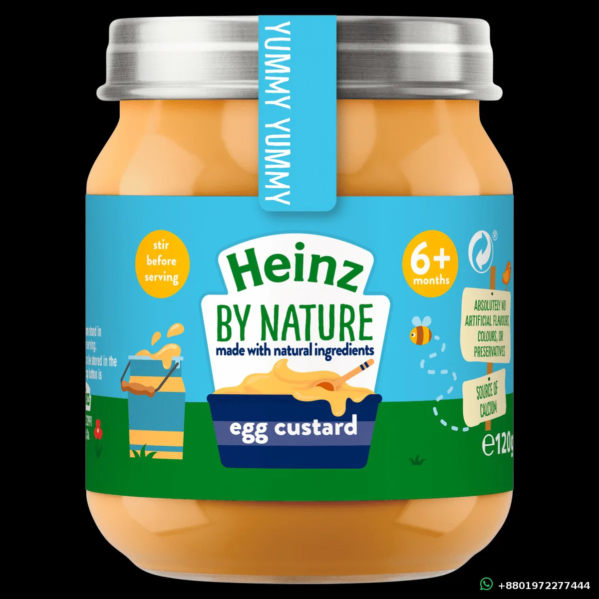 Heinz By Nature Egg Custard 6+ Months 120g