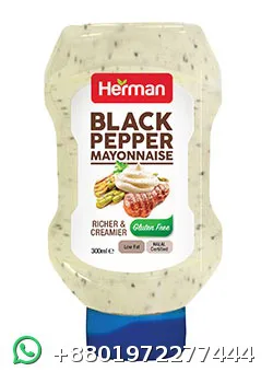 Herman Black Pepper Mayonnaise Richer And Creamier 500ml