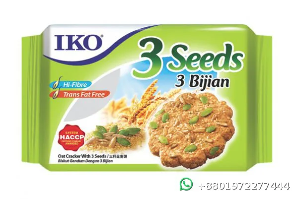 Iko Oat Crackers with 3 Seeds 178g