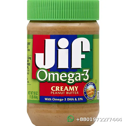 Jif Omega 3 Creamy Peanut Butter 454g