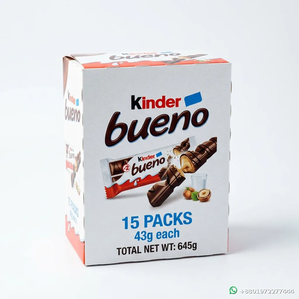 Kinder Bueno 15 Packs Box 43g each