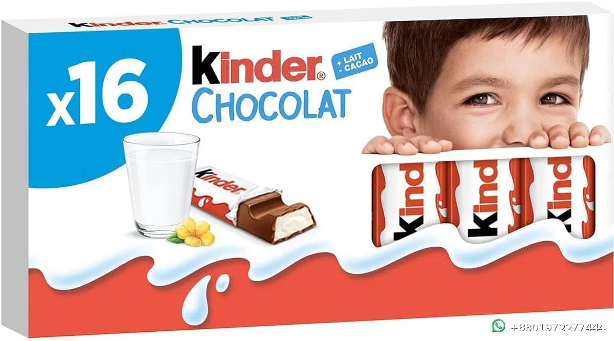 Kinder Chocolate Bar 16pcs 200g