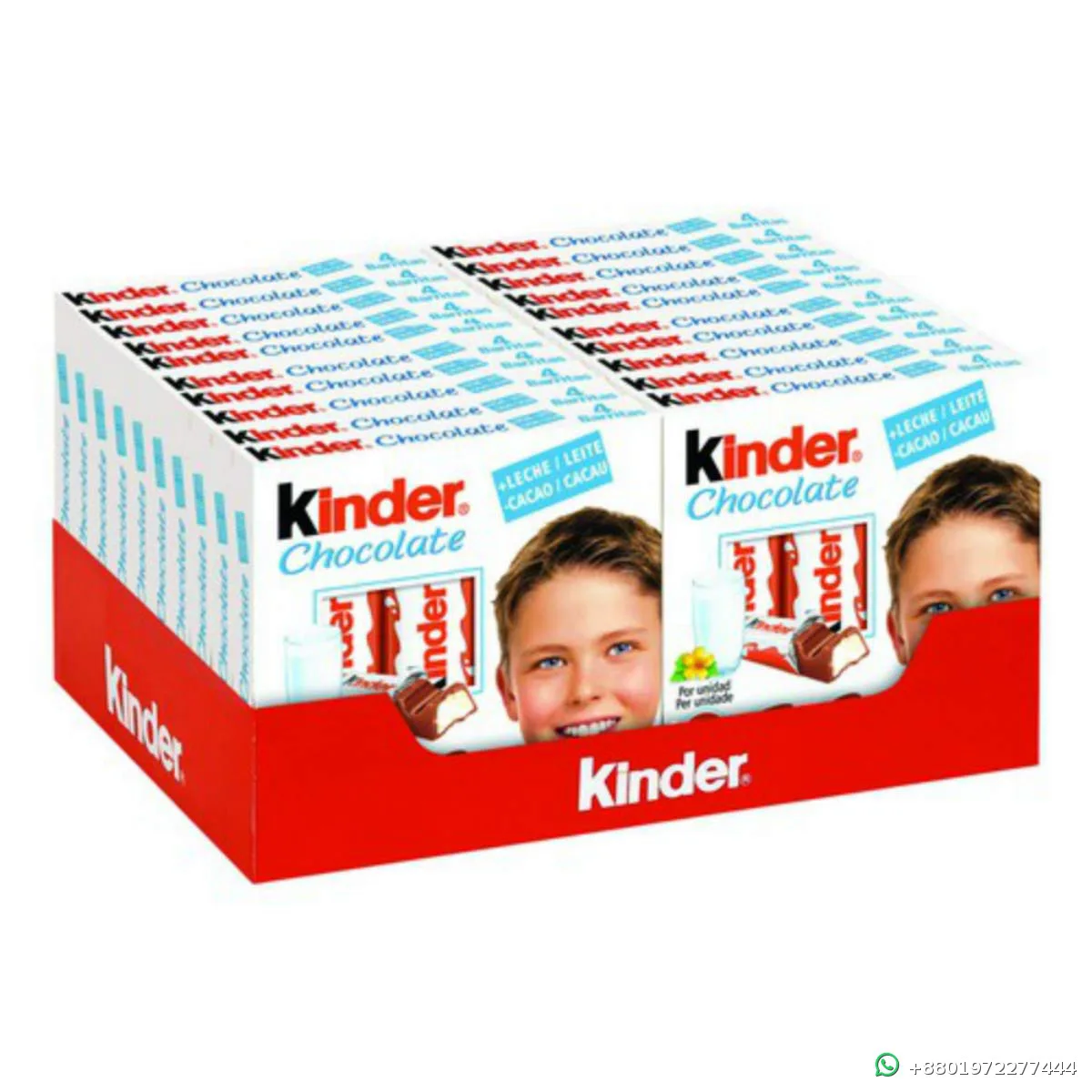 Kinder Chocolate Bar 20pkt Box 1000g