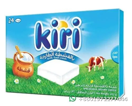 Kiri Square Spreadable Cream Cheese 24 Pieces