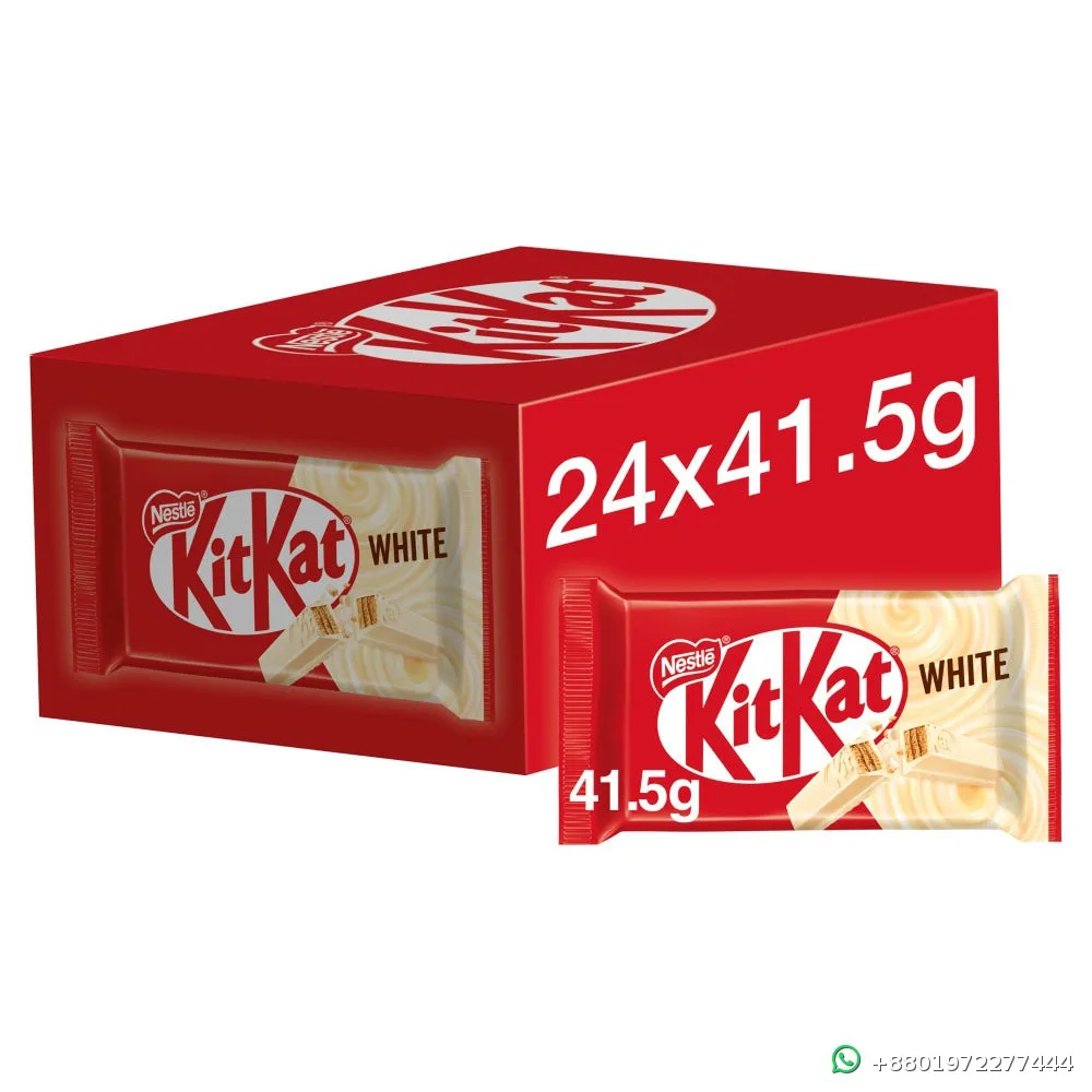 Kitkat White Chocolate Four Fingers 24pcs UK