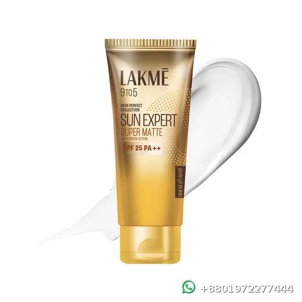 Lakme 9 To 5 Sun Expert Super Matte Sunscreen Lotion SPF25 PA++ 50g