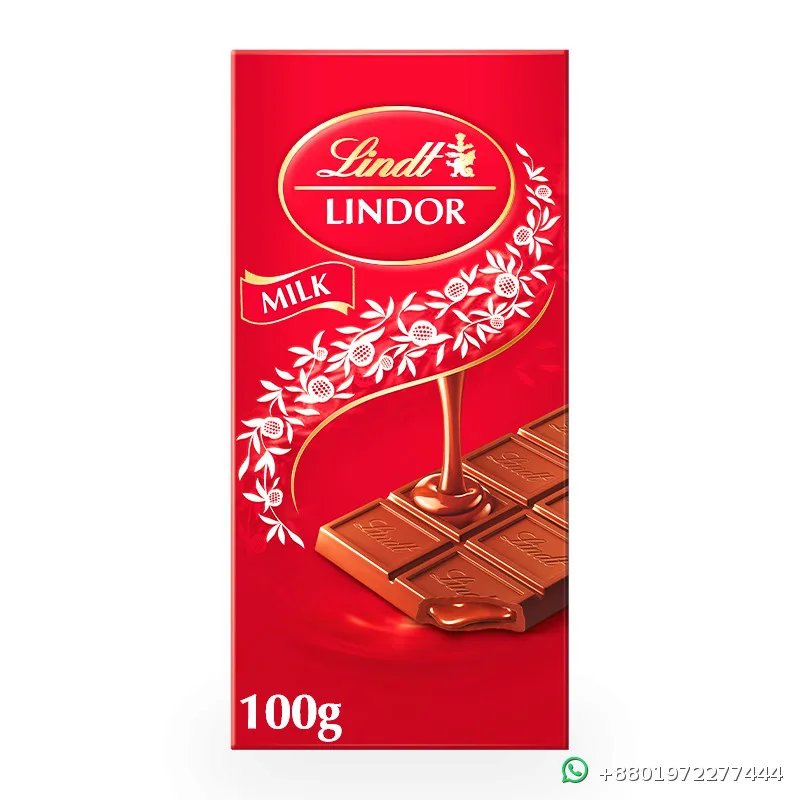 Lindt Lindor Milk Chocolate Bar 100g