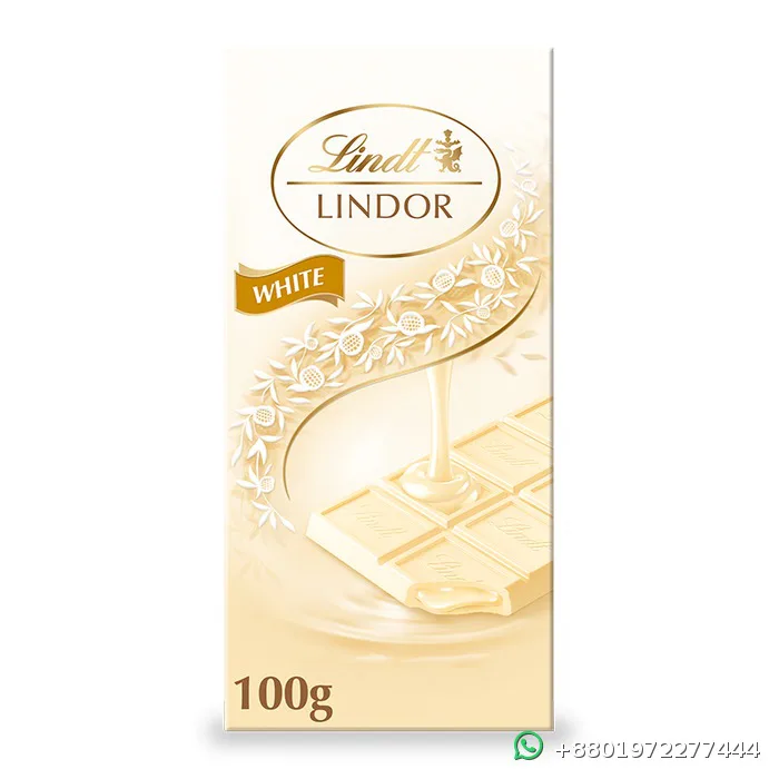 Lindt Lindor White Chocolate Bar 100g