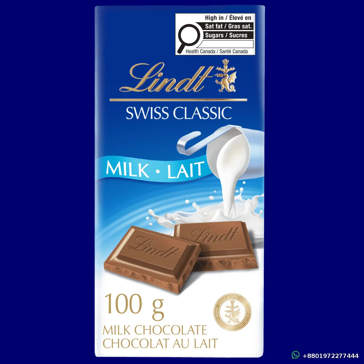 Lindt Swiss Classic Milk Chocolate 100g