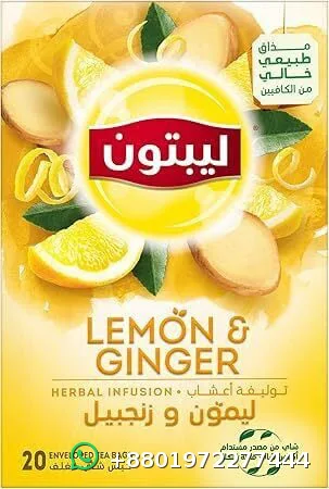Lipton Lemon & Ginger Herbal Infusion