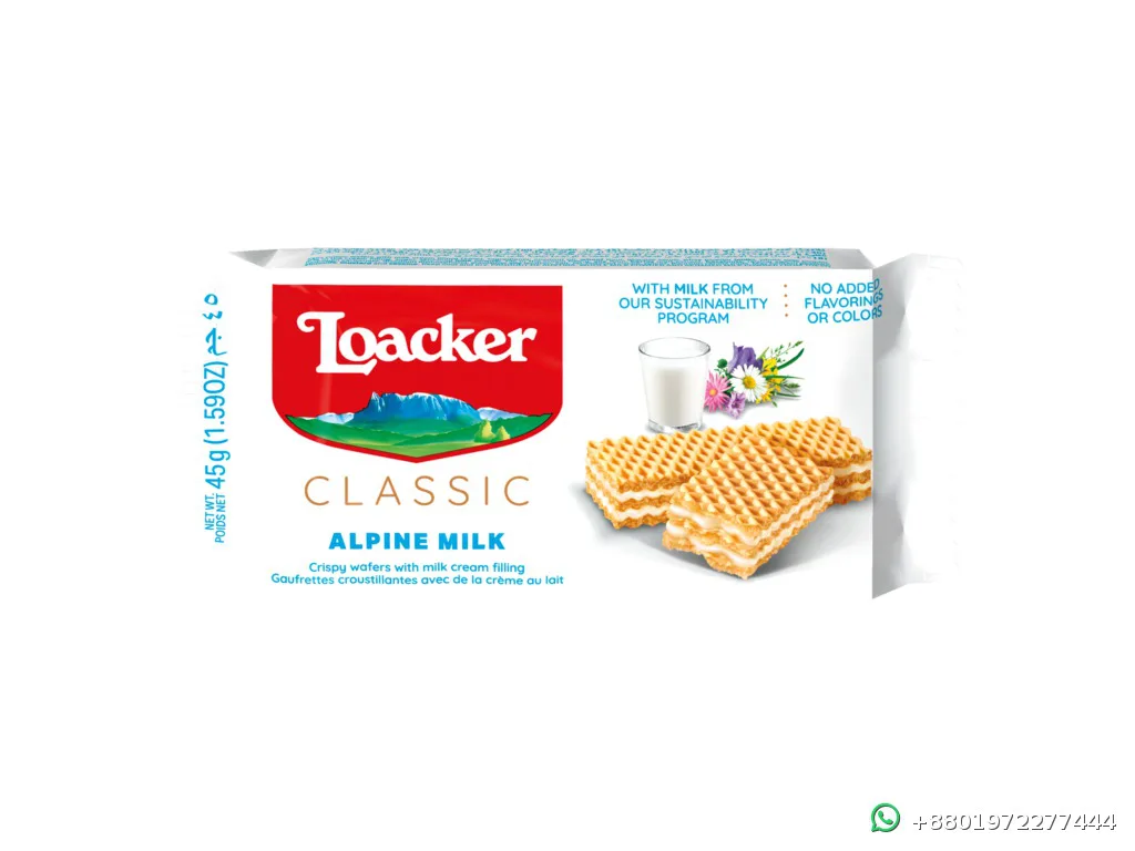 Loacker Milk Wafer 25pcs 1125g