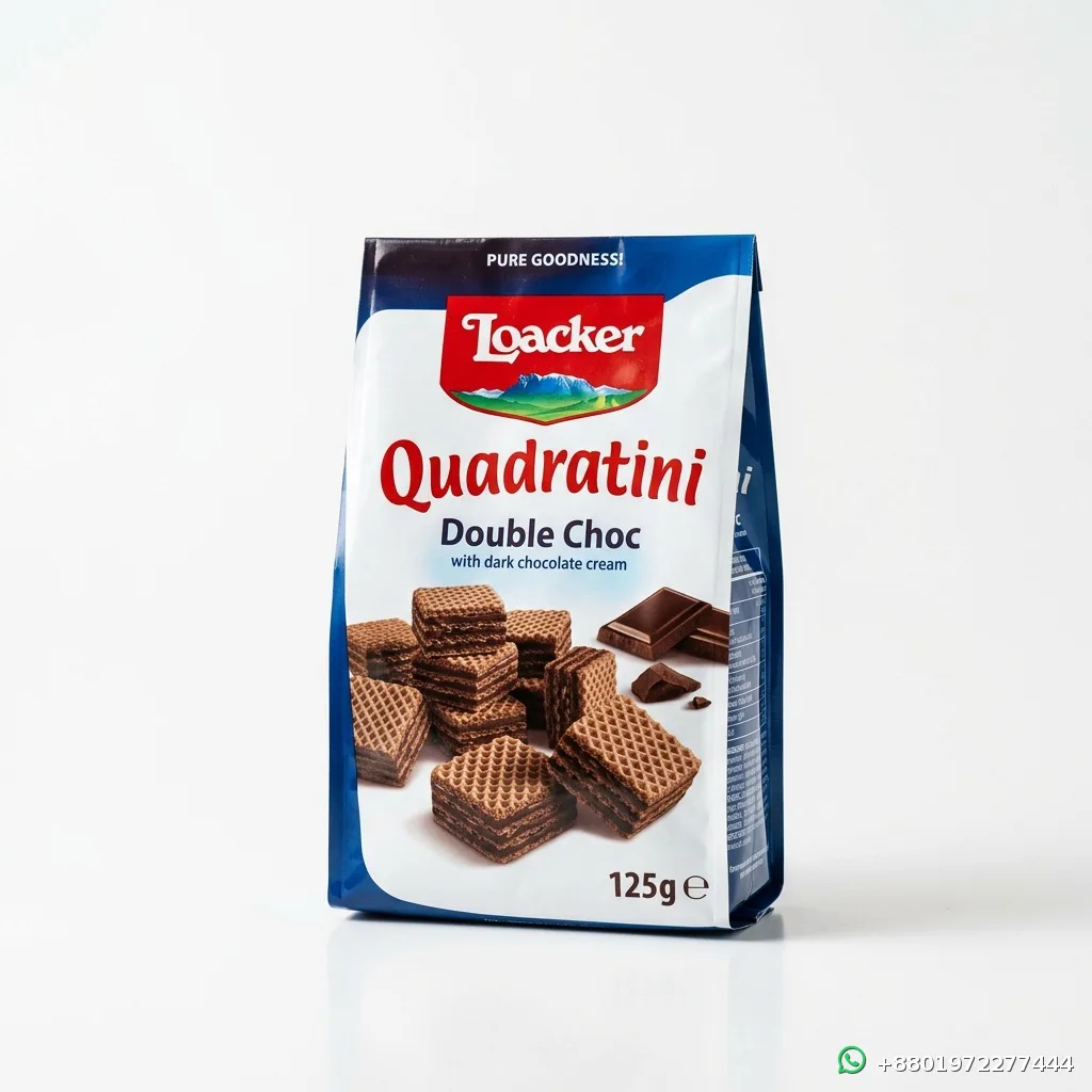 Loacker Quadratini Double Choc 125g