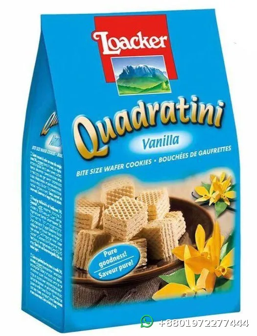 Loacker Quadratini Vanilla Wafer 250g