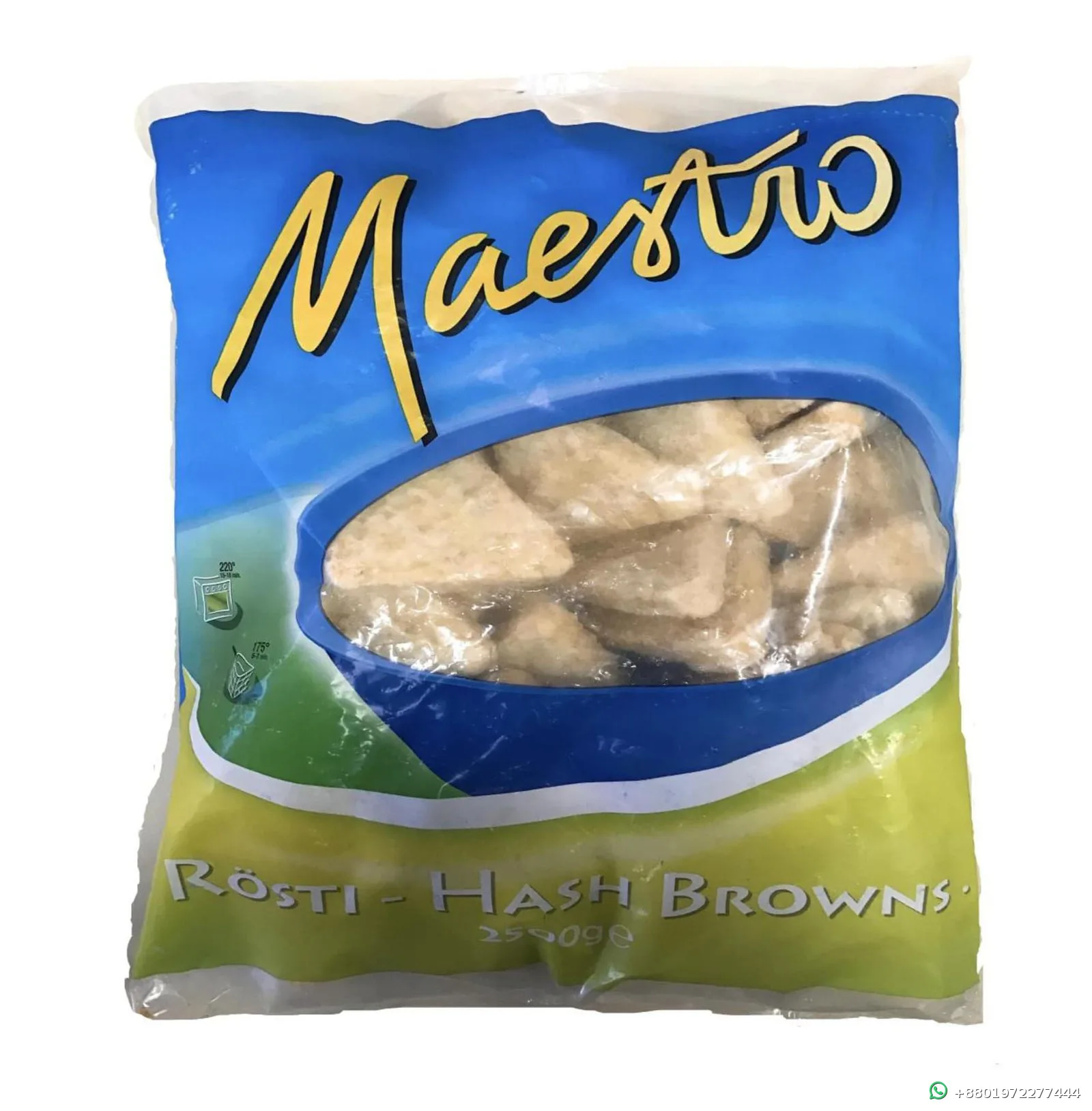 Maestro Hash Brown Triangles 2.5kg