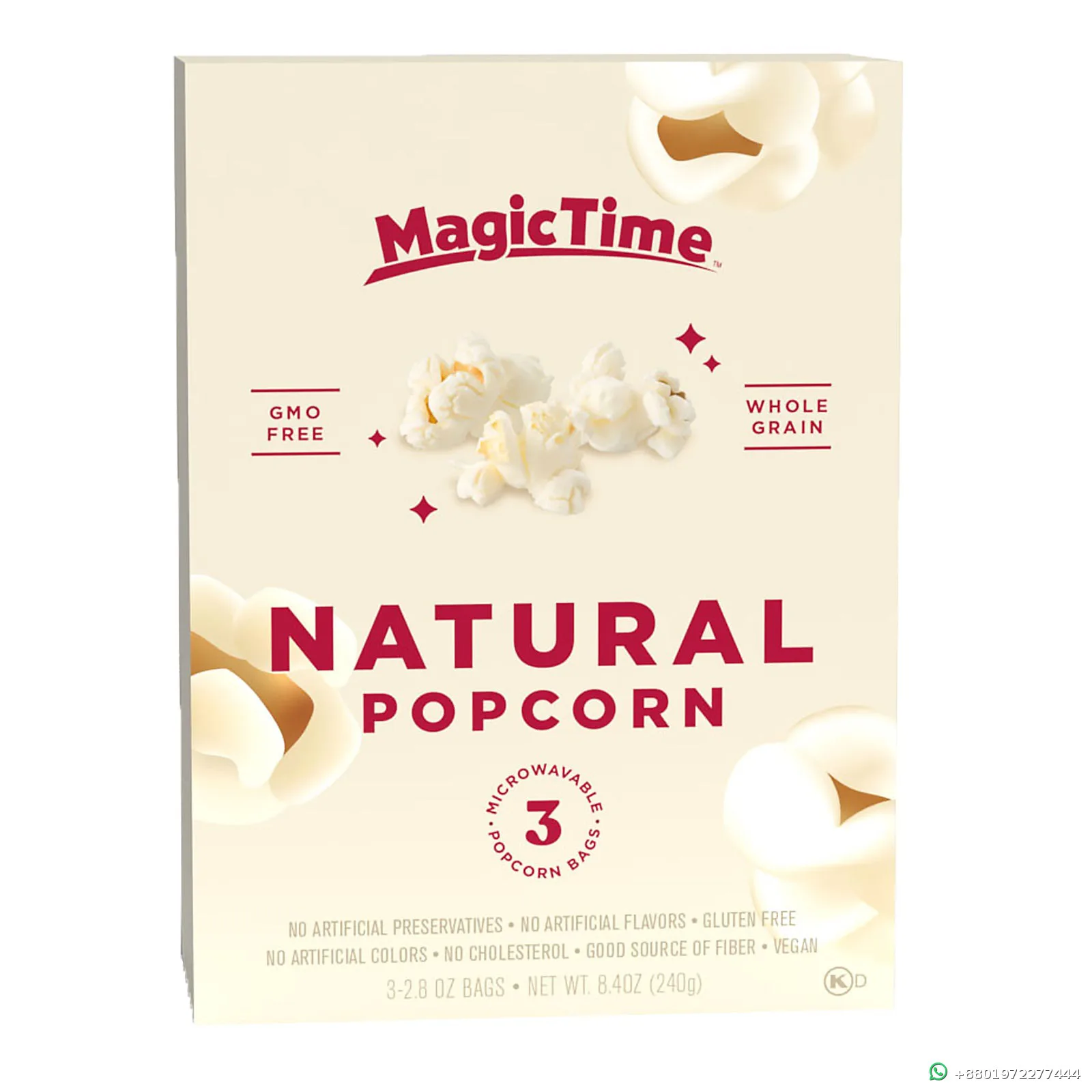 MagicTime Natural Popcorn 240g