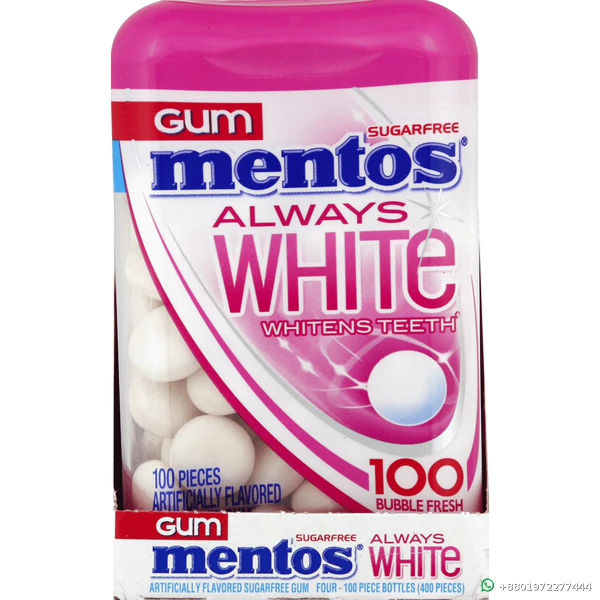 Mentos White Bubble Fresh with Xylitol Gum
