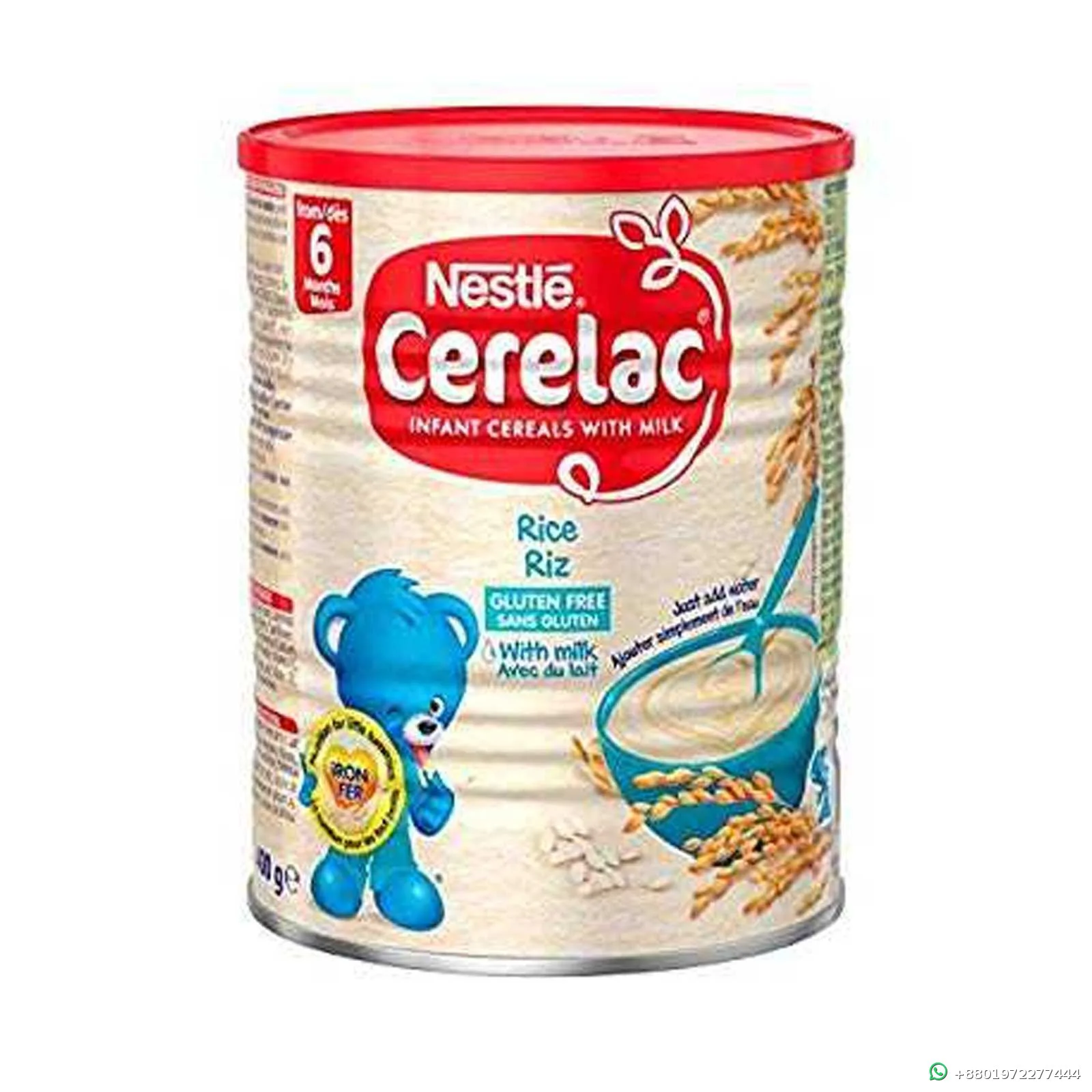 Nestle Cerelac Rice and Milk 400g Tin