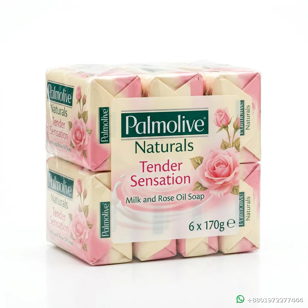 Palmolive Naturals Tender Sensation Milk and Rose Oil Soap 6 x 170g
