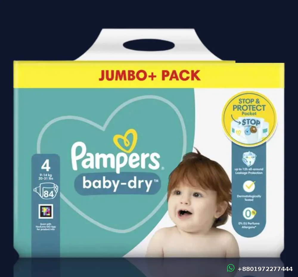 Pampers Baby Dry Belt Size 4 84pcs
