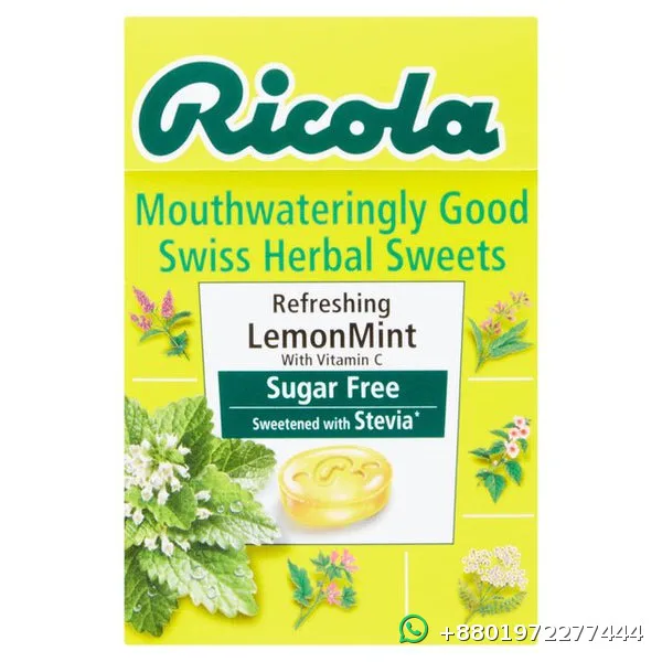 Ricola Swiss Herb Drops Lemon Mint Sugar Free 45g