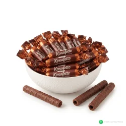 Roshen Konafetto Dark Chocolate Rolled Wafer 500g (55 Pieces)