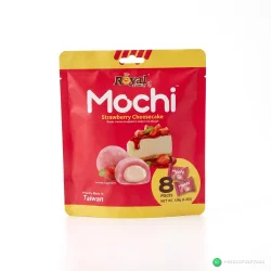 Royal Family Mochi Strawberry Cheesecake 8 Piece Pack 120g