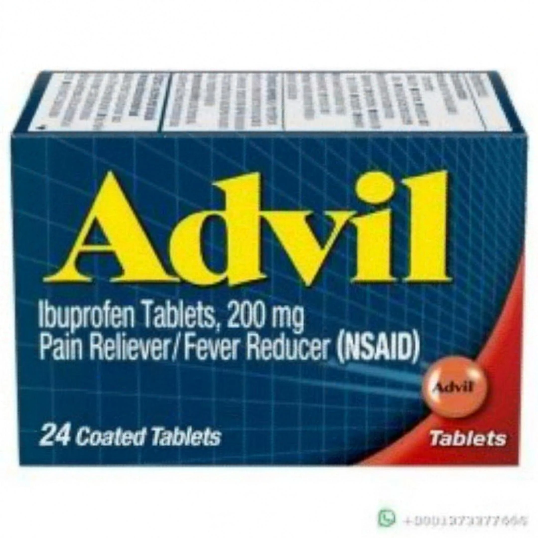 Advil Pain and Headache Reliever Ibuprofen 200 mg 24 Tablets
