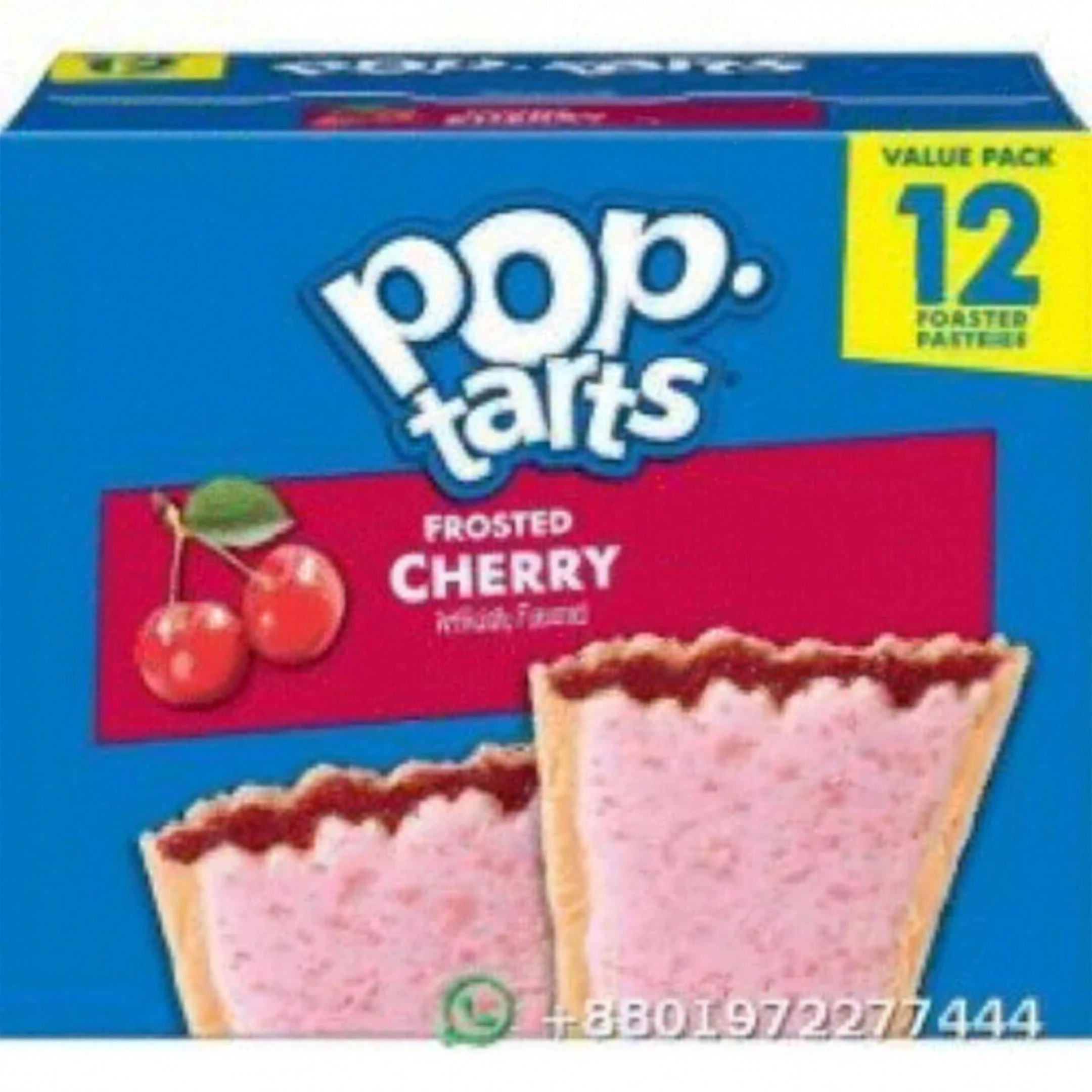 Pop Tarts Frosted Cherry 6 Pouches Of 2 Toaster Pastries