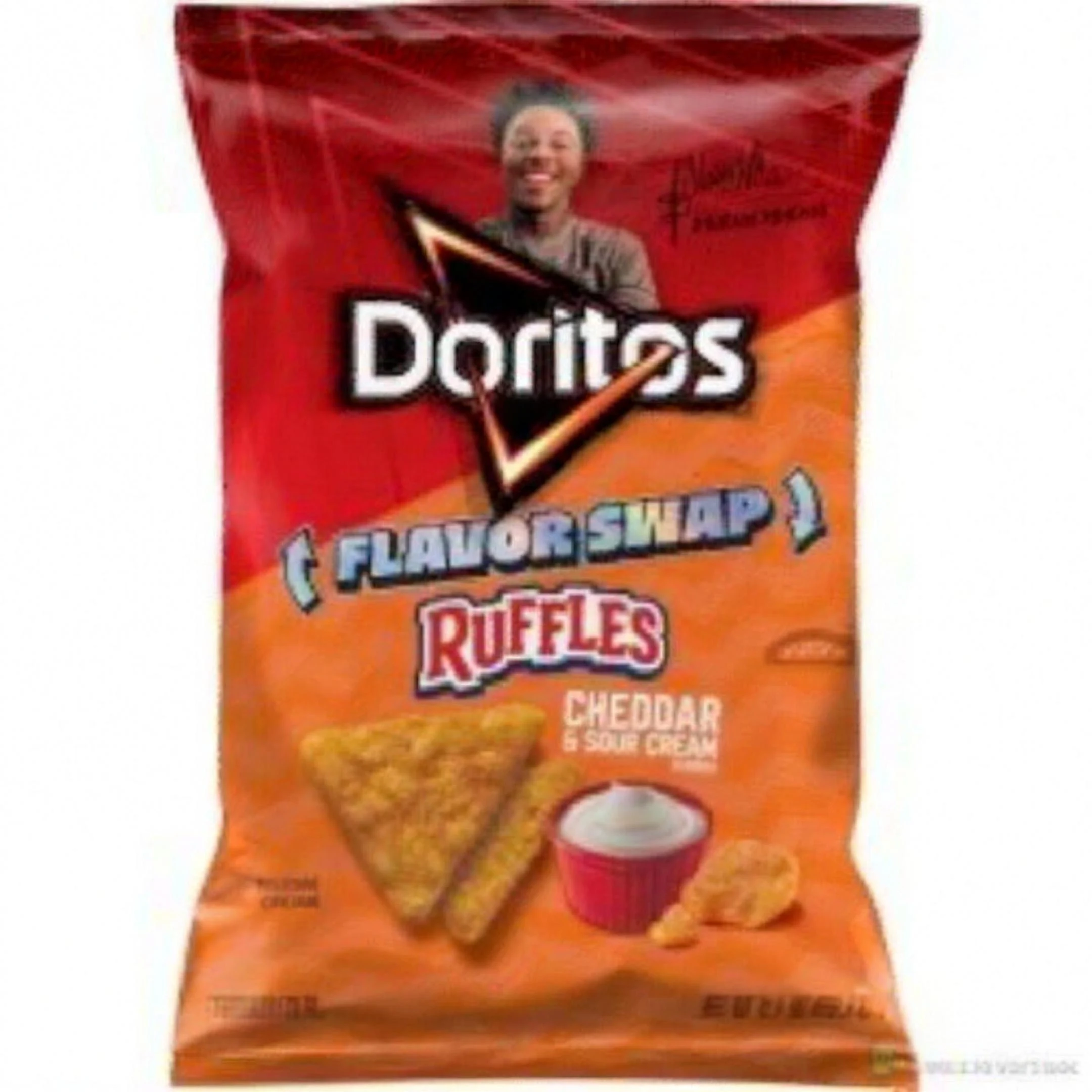 Doritos Ruffles Flavor Swap Cheddar & Sour Cream Chips 262g