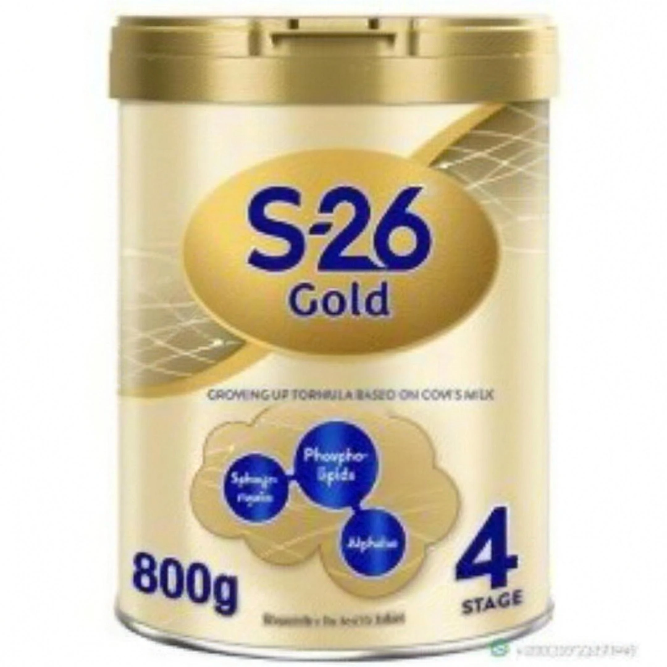 S-26 Gold Stage 4 Vanilla Flavor Growing-Up Formula Milk 900g