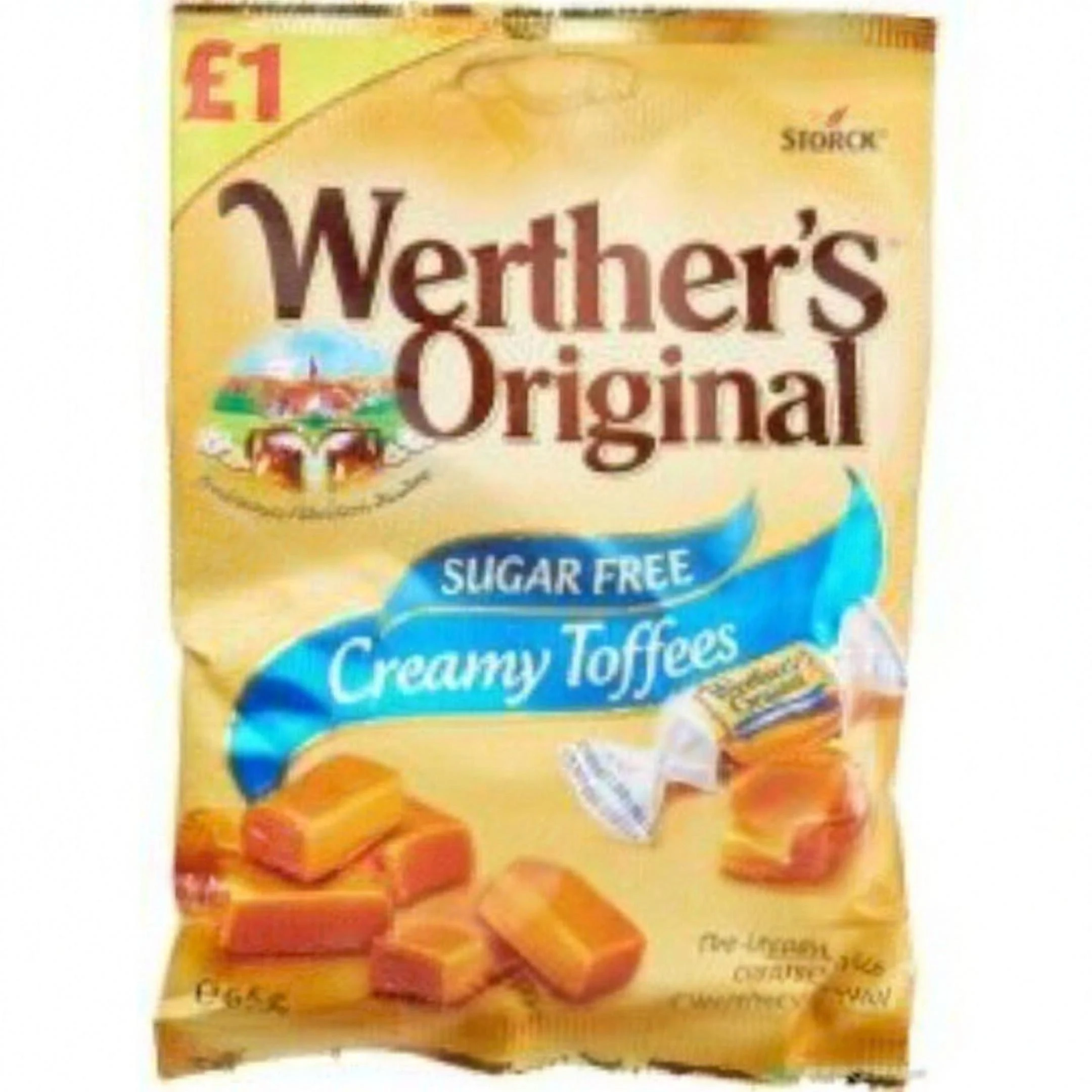 Werther's Original Sugar Free Creamy Toffees 65g