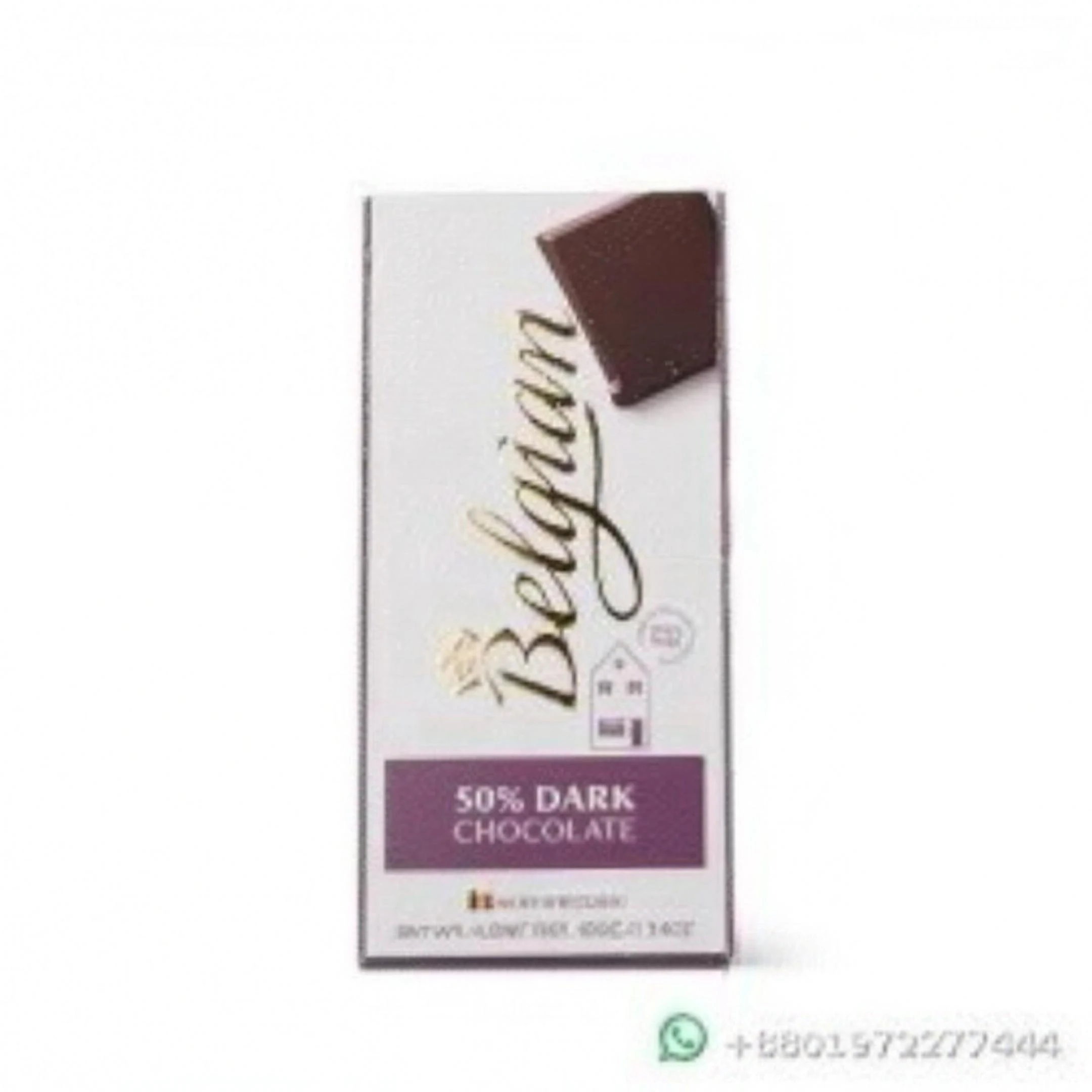 Belgian Dark 50% Chocolate Bar 100g