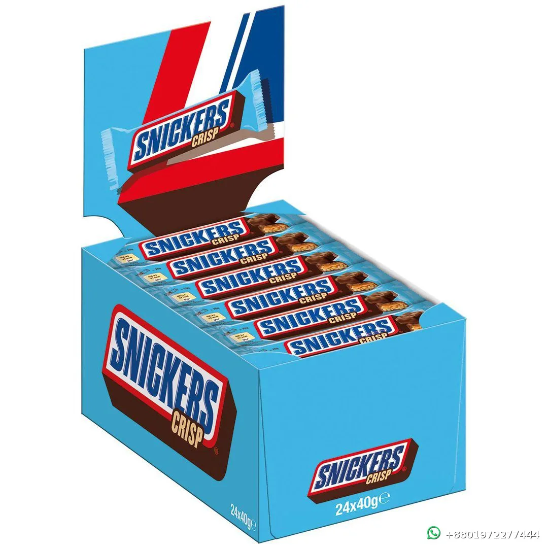 Snickers Crisp 24 Bars 40g Each