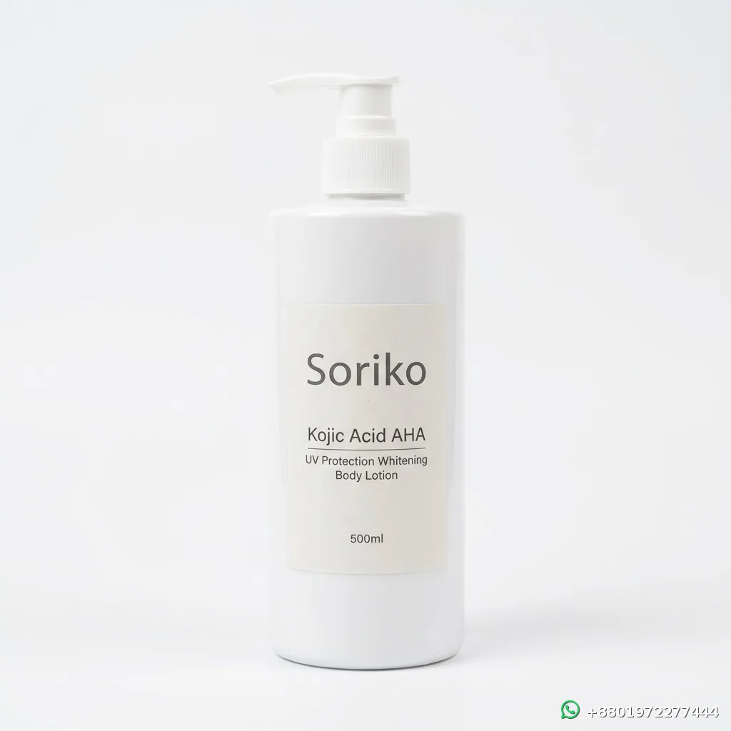Soriko Kojic Acid AHA UV Protection Whitening Body Lotion 500ml