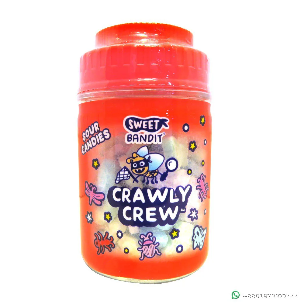 Sweet Bandit Crawly Crew Sour Candies Red