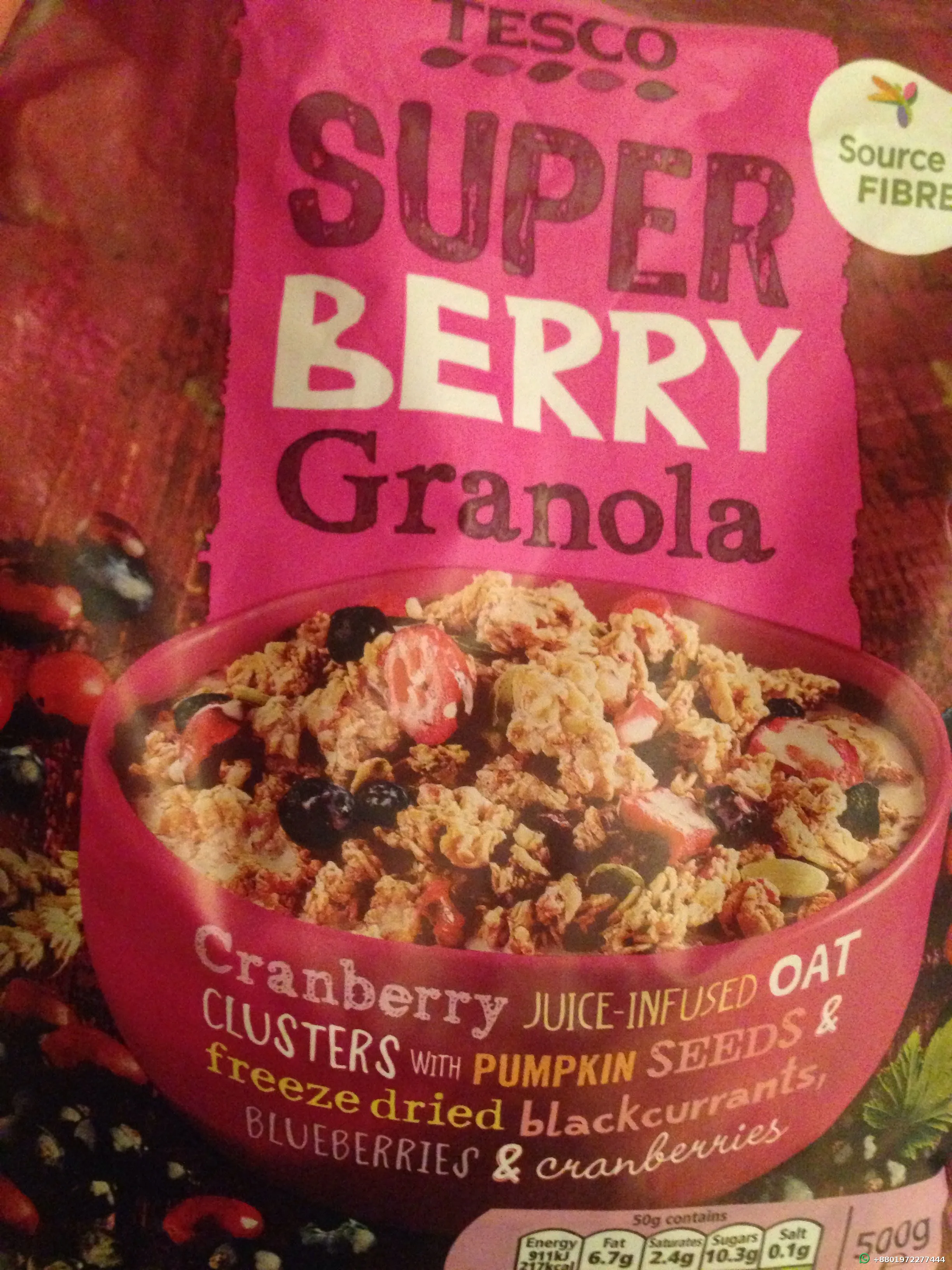 Tesco Super Berry Granola 500g