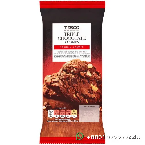 Tesco Triple Chocolate Cookies 200g