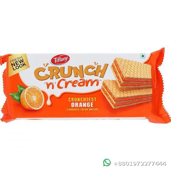 Tiffany Crunch n Cream Orange Wafers 76g
