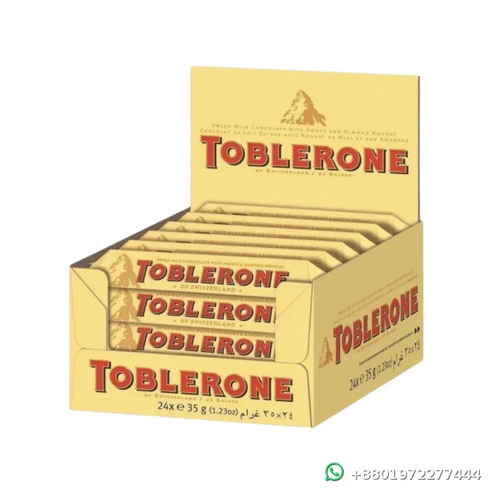 Toblerone Swiss Milk Chocolate With Honey & Almond Nougat 35g