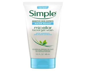 Simple Water Boost Micellar Gel Wash Sensitive Skin 148ml