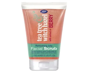 Boots Tea Tree &amp; Witch Hazel Refreshing Jelly Facial Scrub 150ml