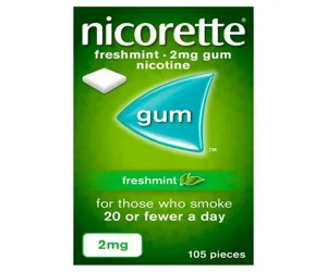 Nicorette Freshmint 2mg Gum 105 Pieces