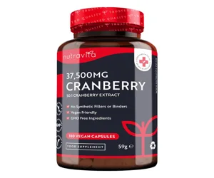 Nutravita Max Strength Cranberry 37,500mg 180 Vegan Capsules