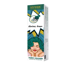 Streax Pro Hold &amp; Play Funky Colour Glorious Green 100g