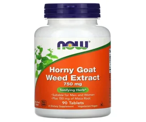 NOW Foods Horny Goat Weed Extract 750mg 90 Tablets