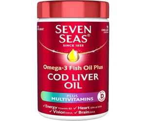 Seven Seas Omega-3 Fish Oil Plus Cod Liver Oil Plus Multivitamin 120 Capsules