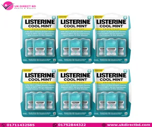 Listerine Cool Mint Pocket Breath Strips 72 Count (Pack of 6)