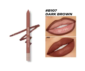Beauty Glazed Waterproof & Long Lasting Lip Liner – B107 Dark Brown